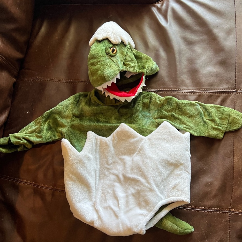 Potter Barn 6-12 month dinosaur baby egg costume